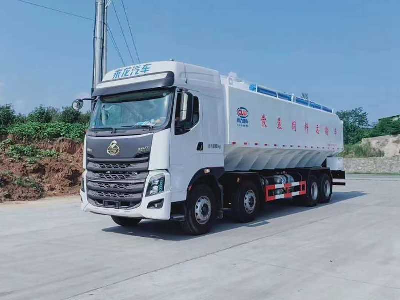 柳汽前四后八散裝飼料運輸車